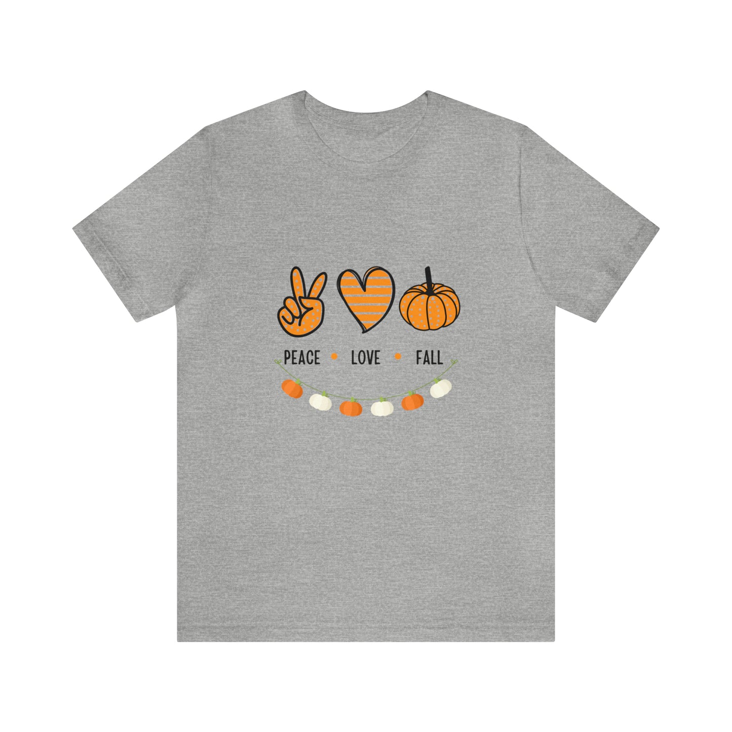 Peace Love Fall Jersey Short Sleeve Tee