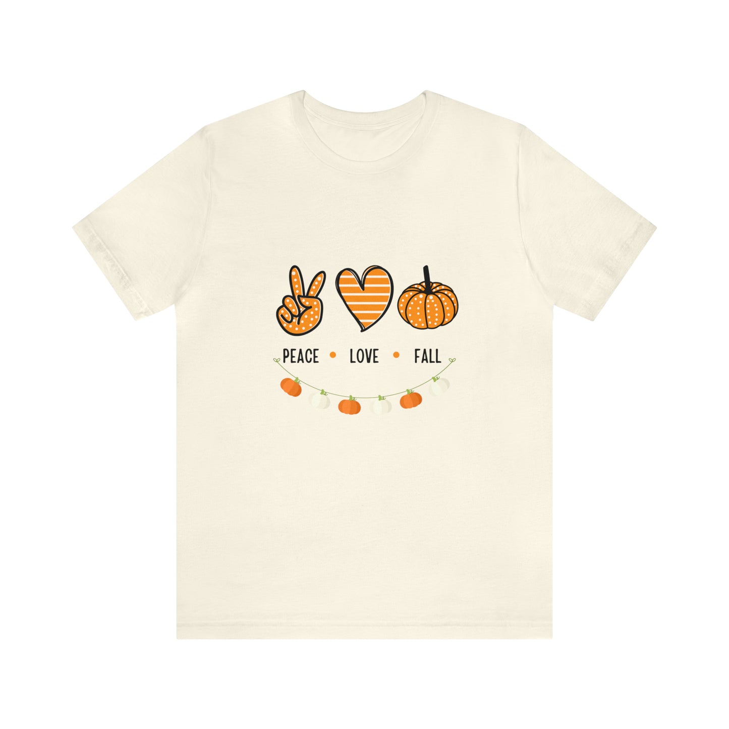 Peace Love Fall Jersey Short Sleeve Tee