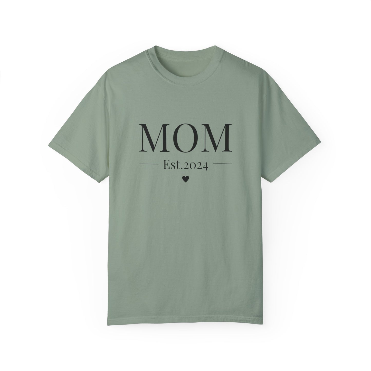 Mom est. 2024 Unisex Garment-Dyed T-shirt