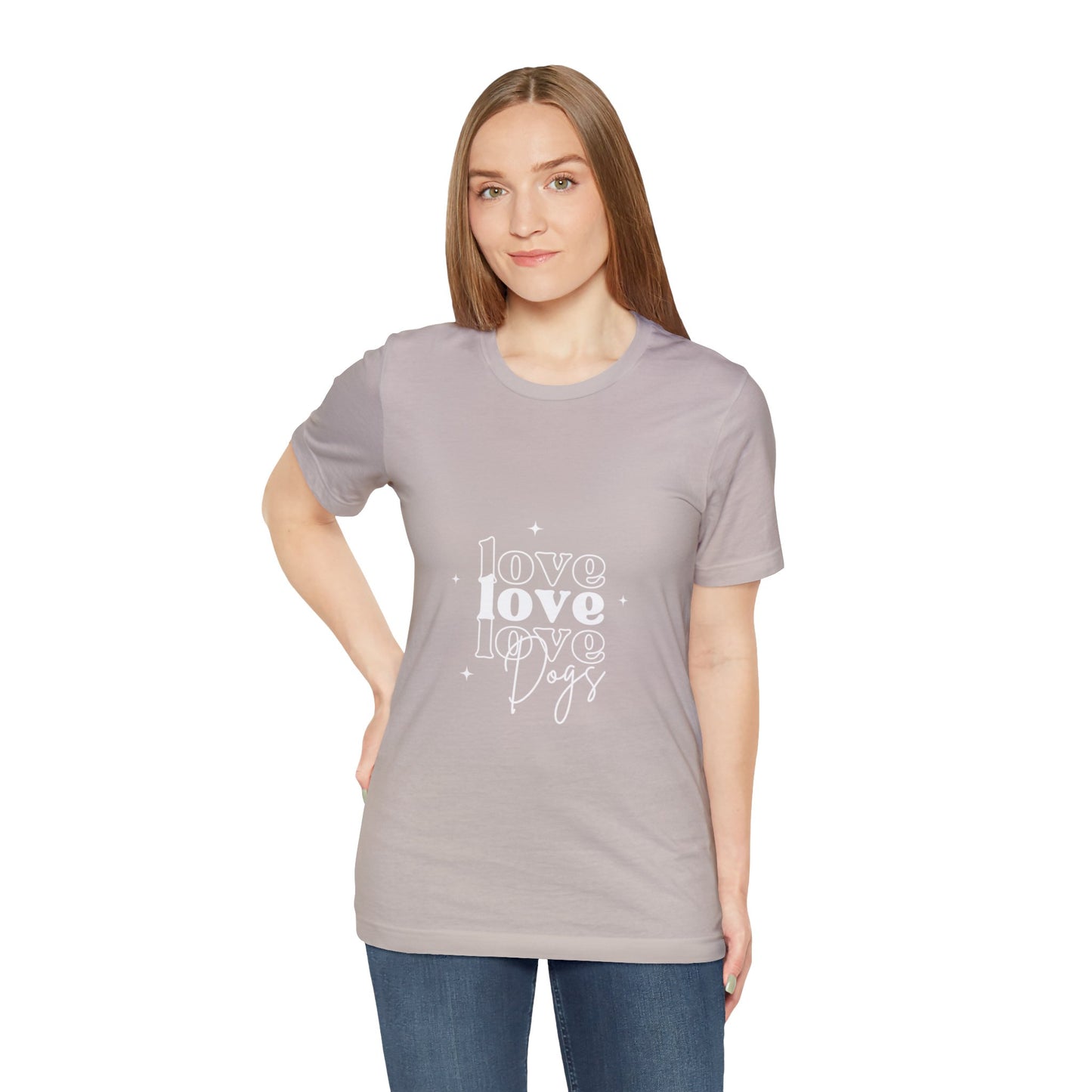 Love Love Love Dogs Unisex Jersey Short Sleeve Tee