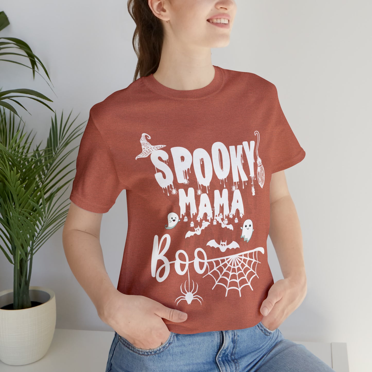 Spooky Mama Jersey Short Sleeve Tee