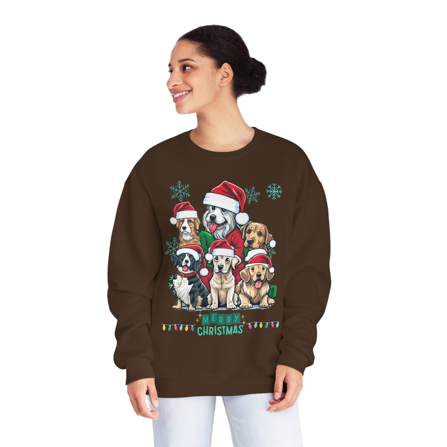 Merry Christmas Doggos NuBlend® Crewneck Sweatshirt