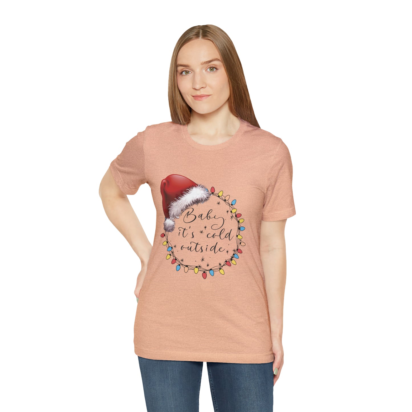 Baby its cold outside Jersey Short Sleeve Tee