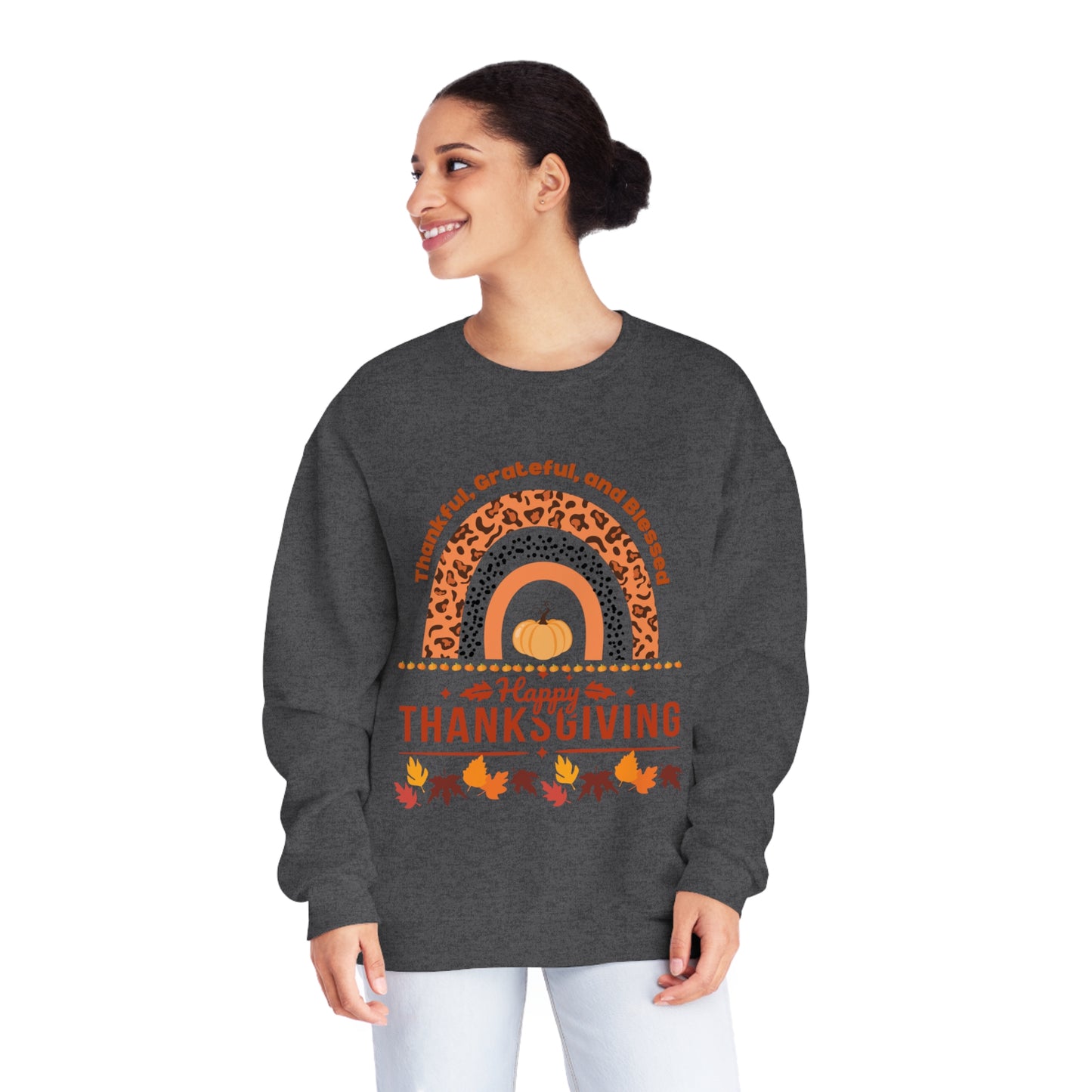 Happy Thanksgiving NuBlend® Crewneck Sweatshirt