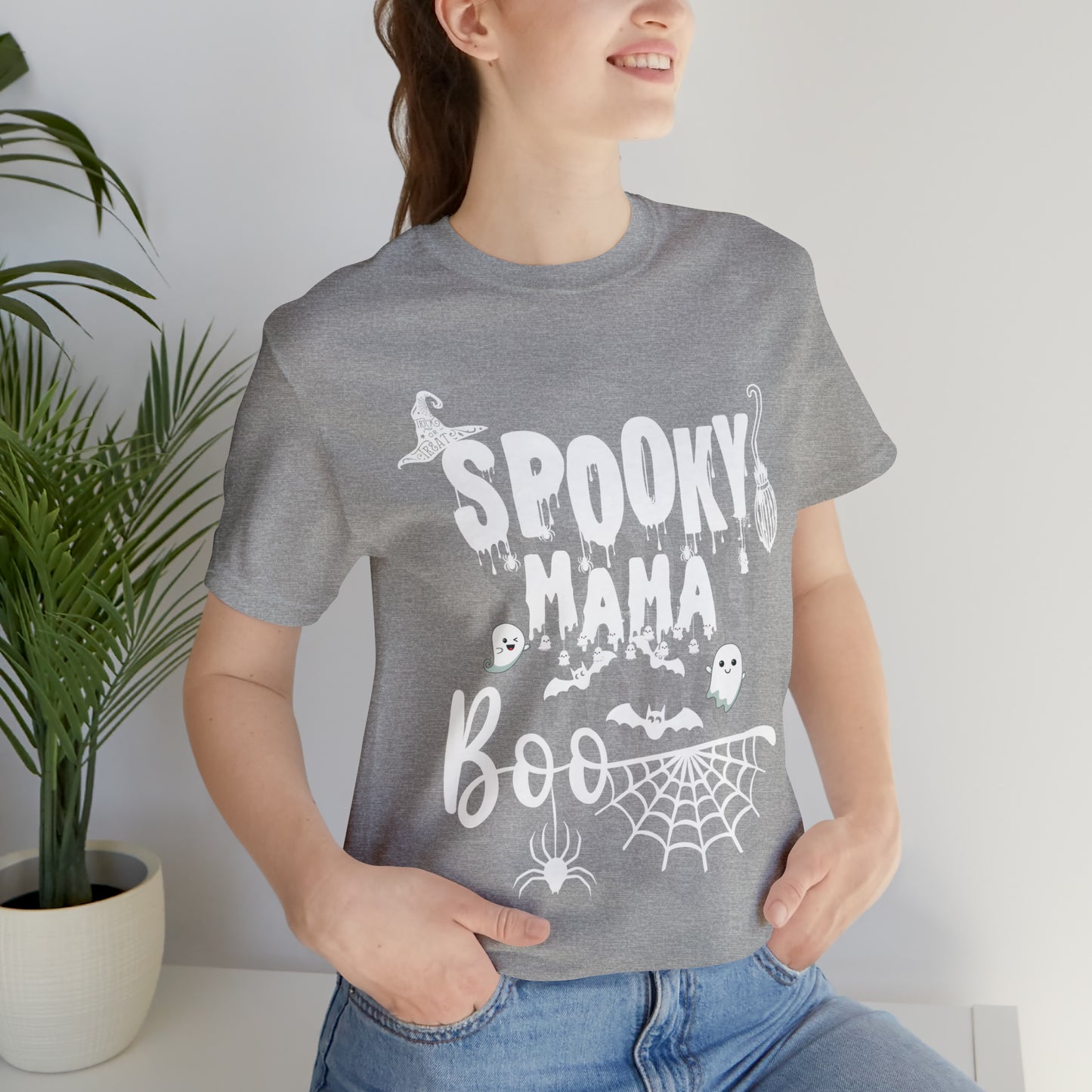 Spooky Mama Jersey Short Sleeve Tee