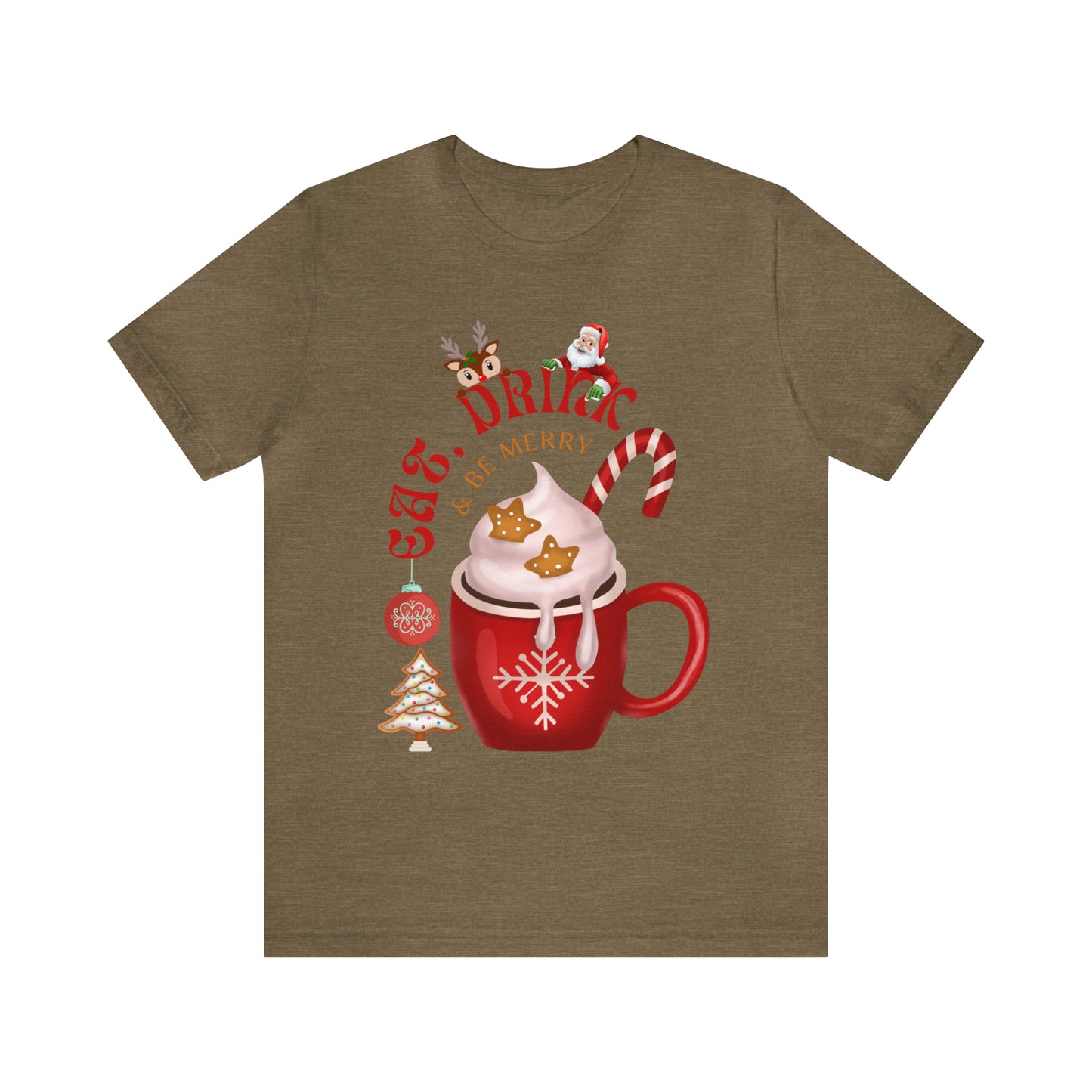 eat drink & be merry Jersey Short Sleeve Tee