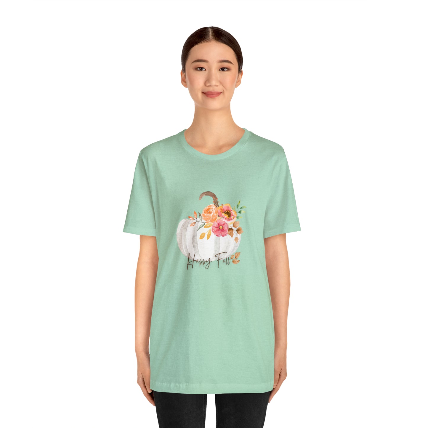 Happy Fall Pumpkin Jersey Short Sleeve Tee