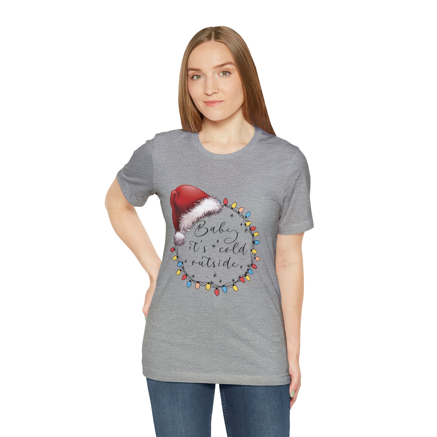 Baby its cold outside Jersey Short Sleeve Tee