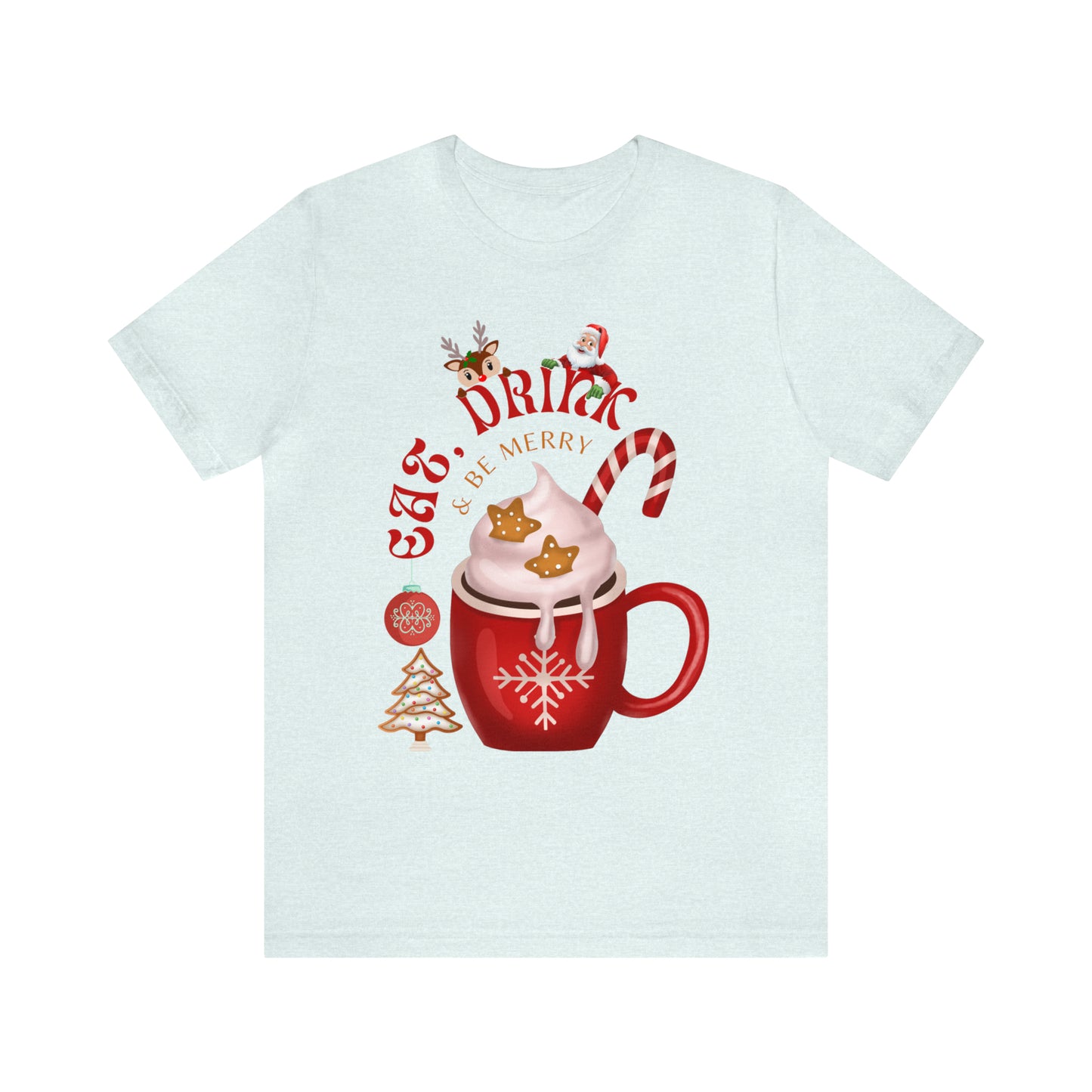 eat drink & be merry Jersey Short Sleeve Tee