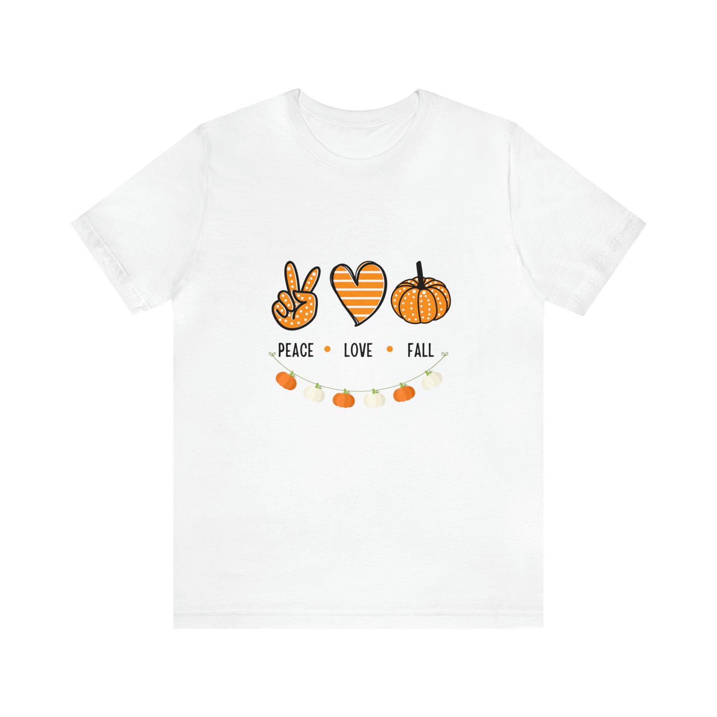 Peace Love Fall Jersey Short Sleeve Tee