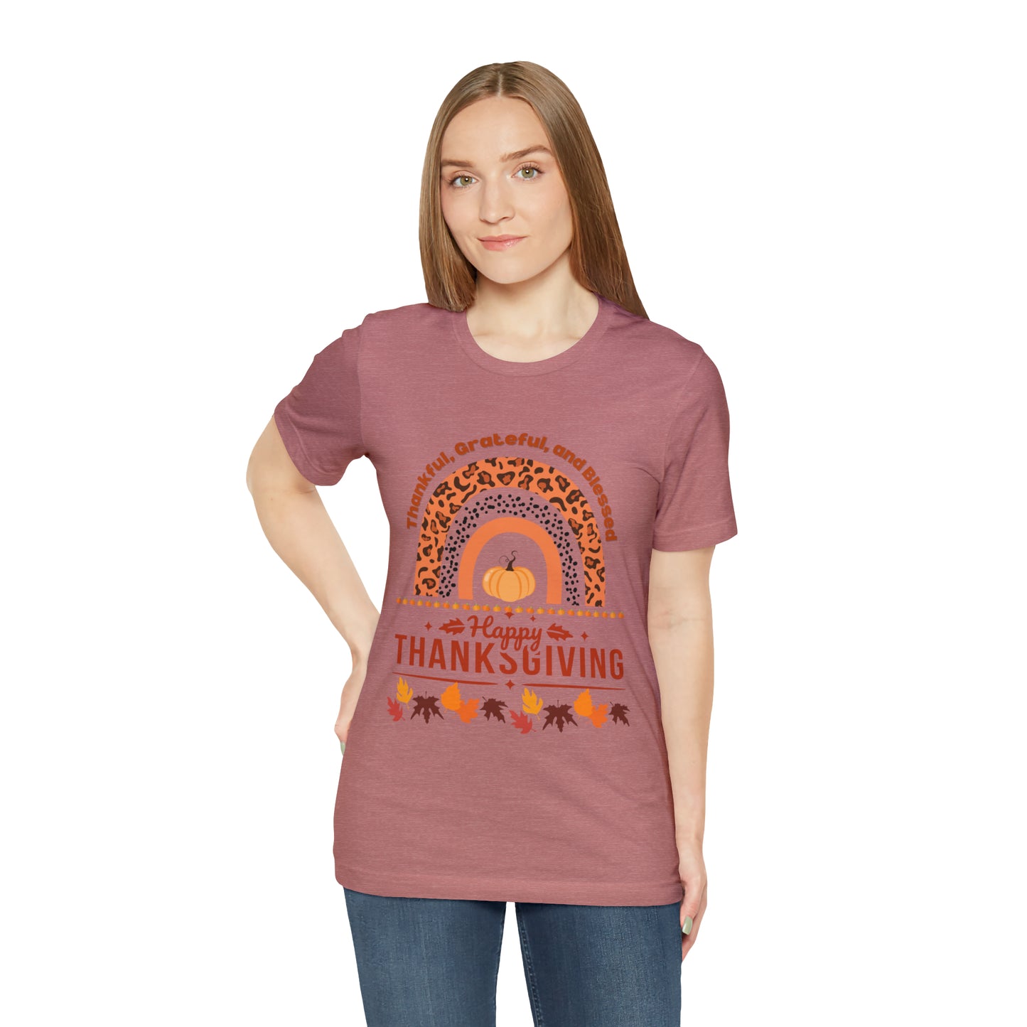 Happy Thanksgiving  Jersey Short Sleeve Tee