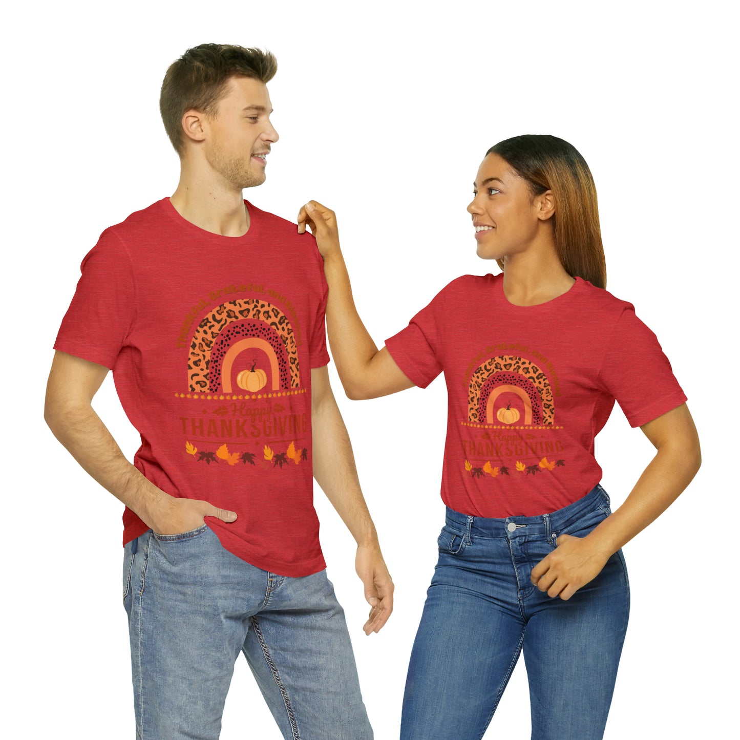 Happy Thanksgiving  Jersey Short Sleeve Tee