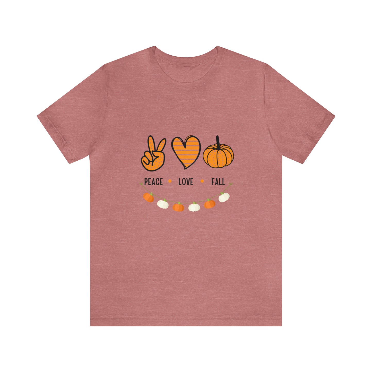 Peace Love Fall Jersey Short Sleeve Tee