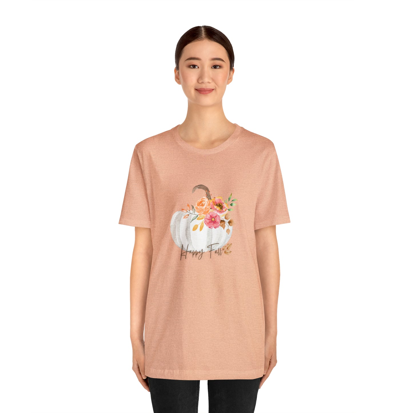 Happy Fall Pumpkin Jersey Short Sleeve Tee