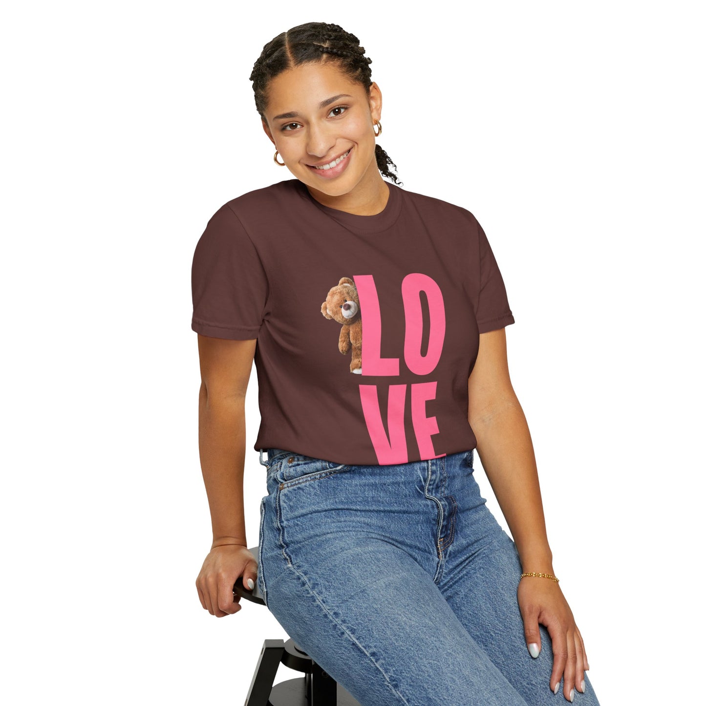 LOVE Bear Unisex Garment-Dyed T-shirt