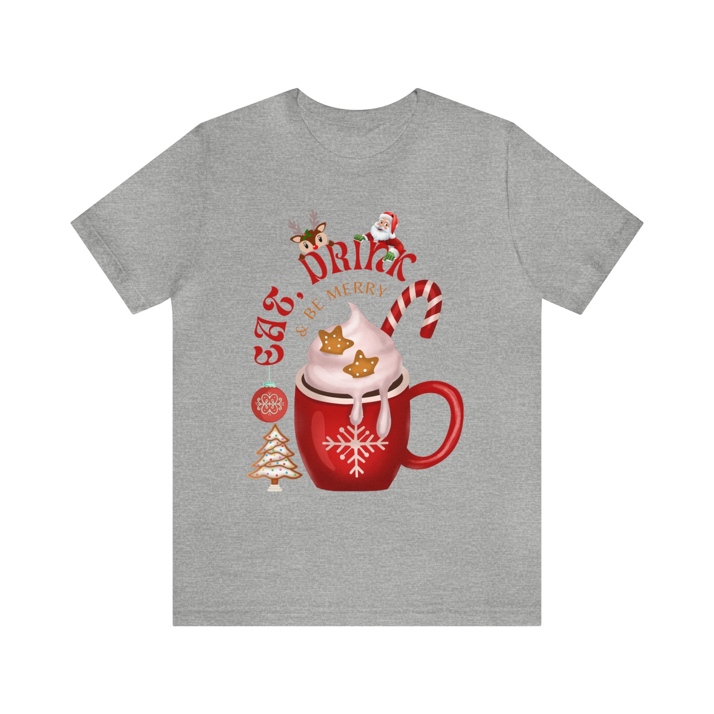 eat drink & be merry Jersey Short Sleeve Tee