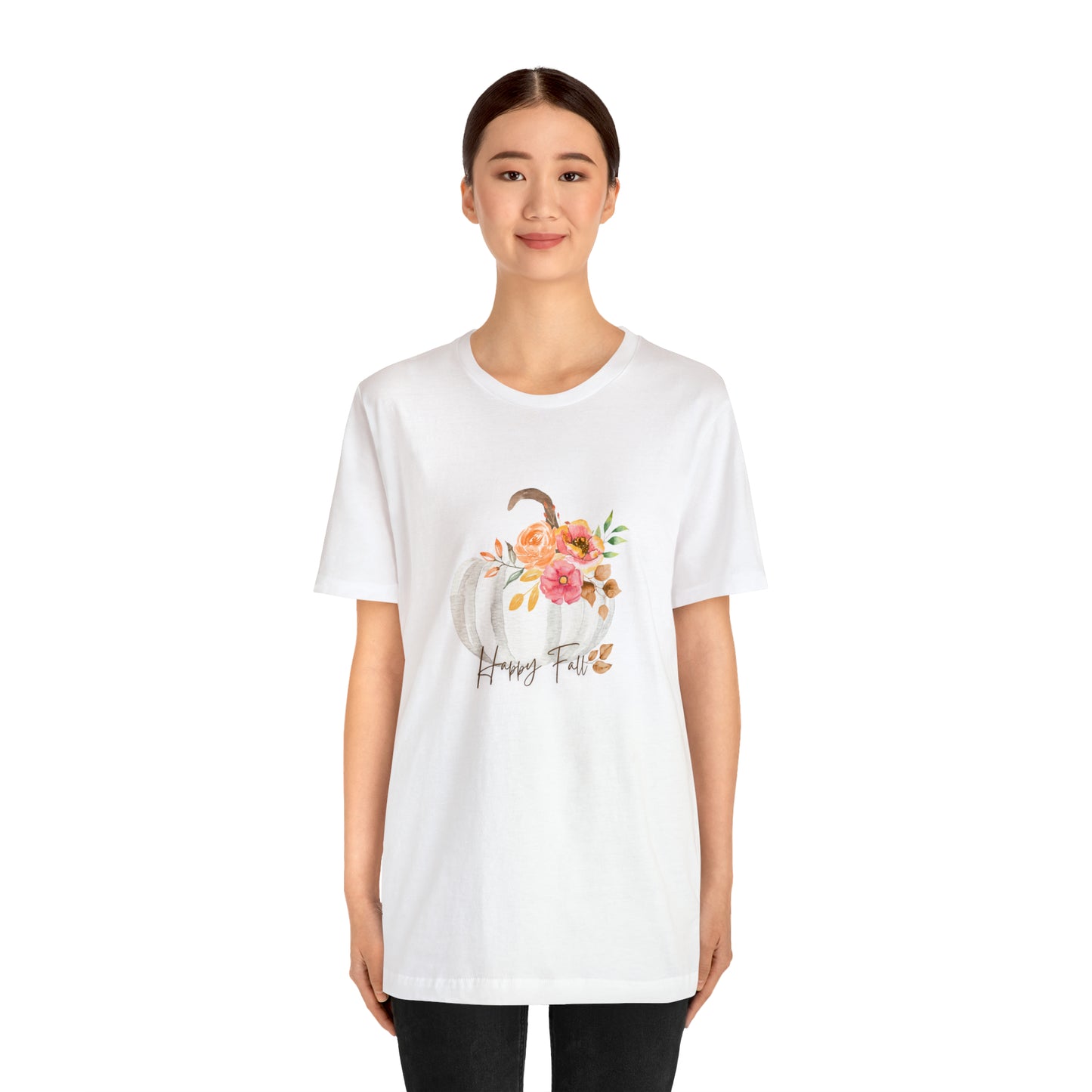 Happy Fall Pumpkin Jersey Short Sleeve Tee