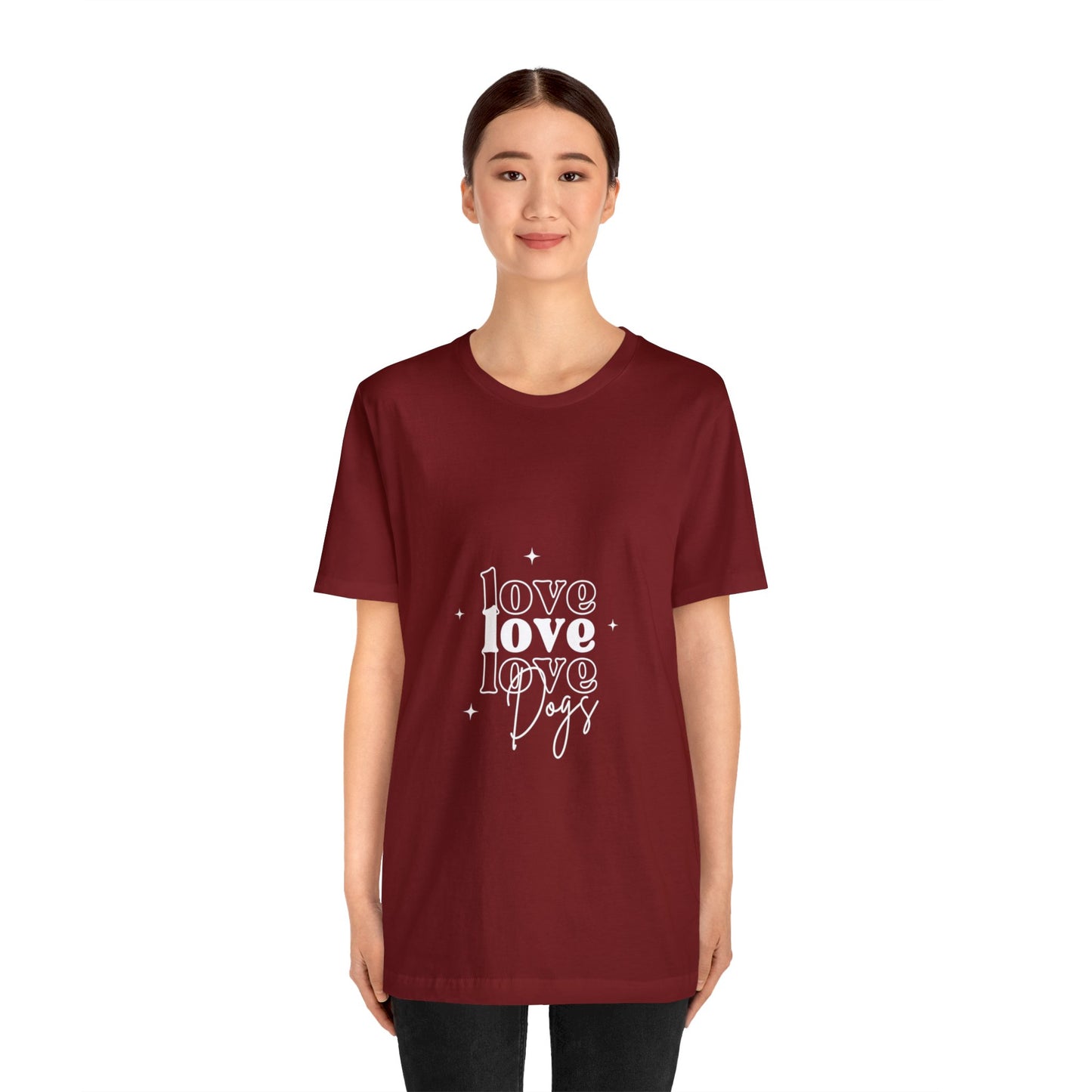 Love Love Love Dogs Unisex Jersey Short Sleeve Tee