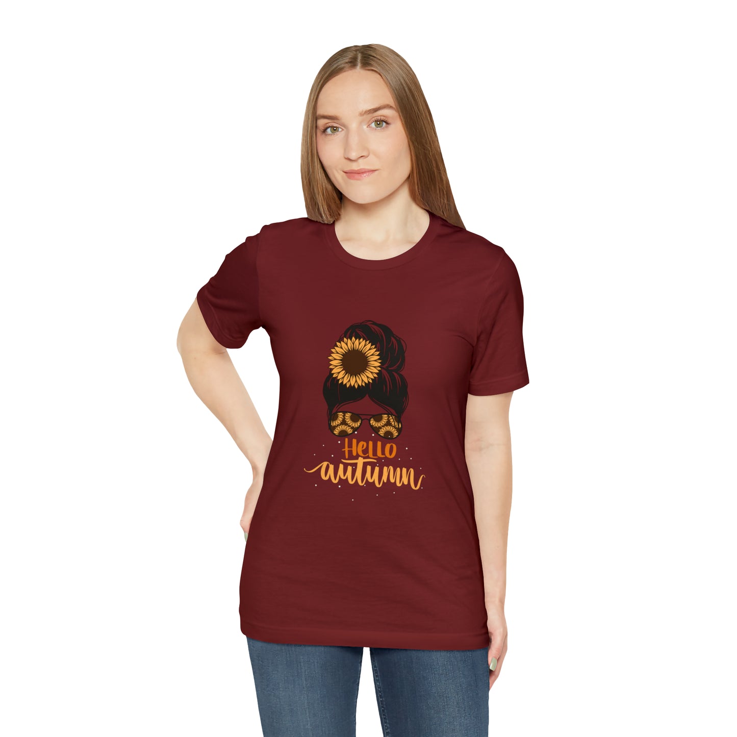 Hello Autumn Jersey Short Sleeve Tee