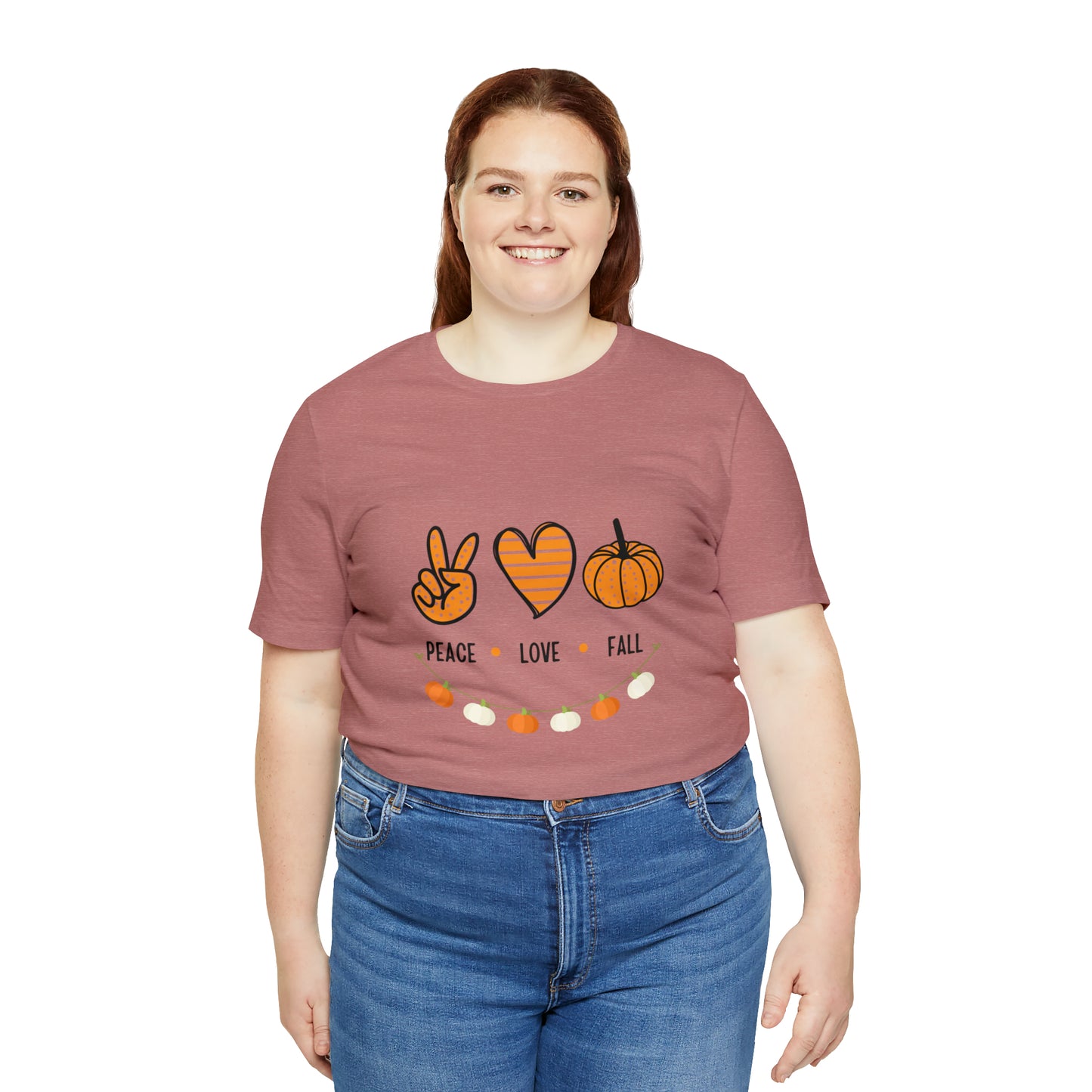 Peace Love Fall Jersey Short Sleeve Tee