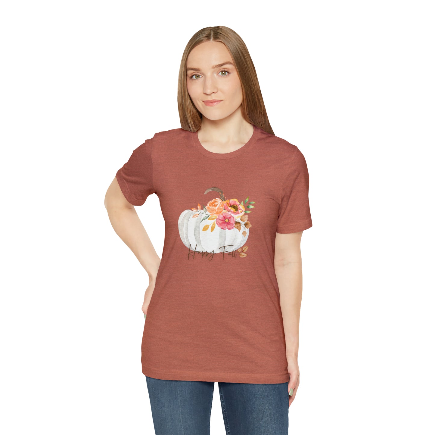 Happy Fall Pumpkin Jersey Short Sleeve Tee