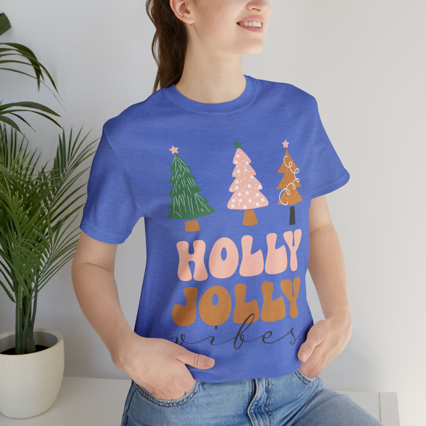 Holly Jolly Vibes Jersey Short Sleeve Tee