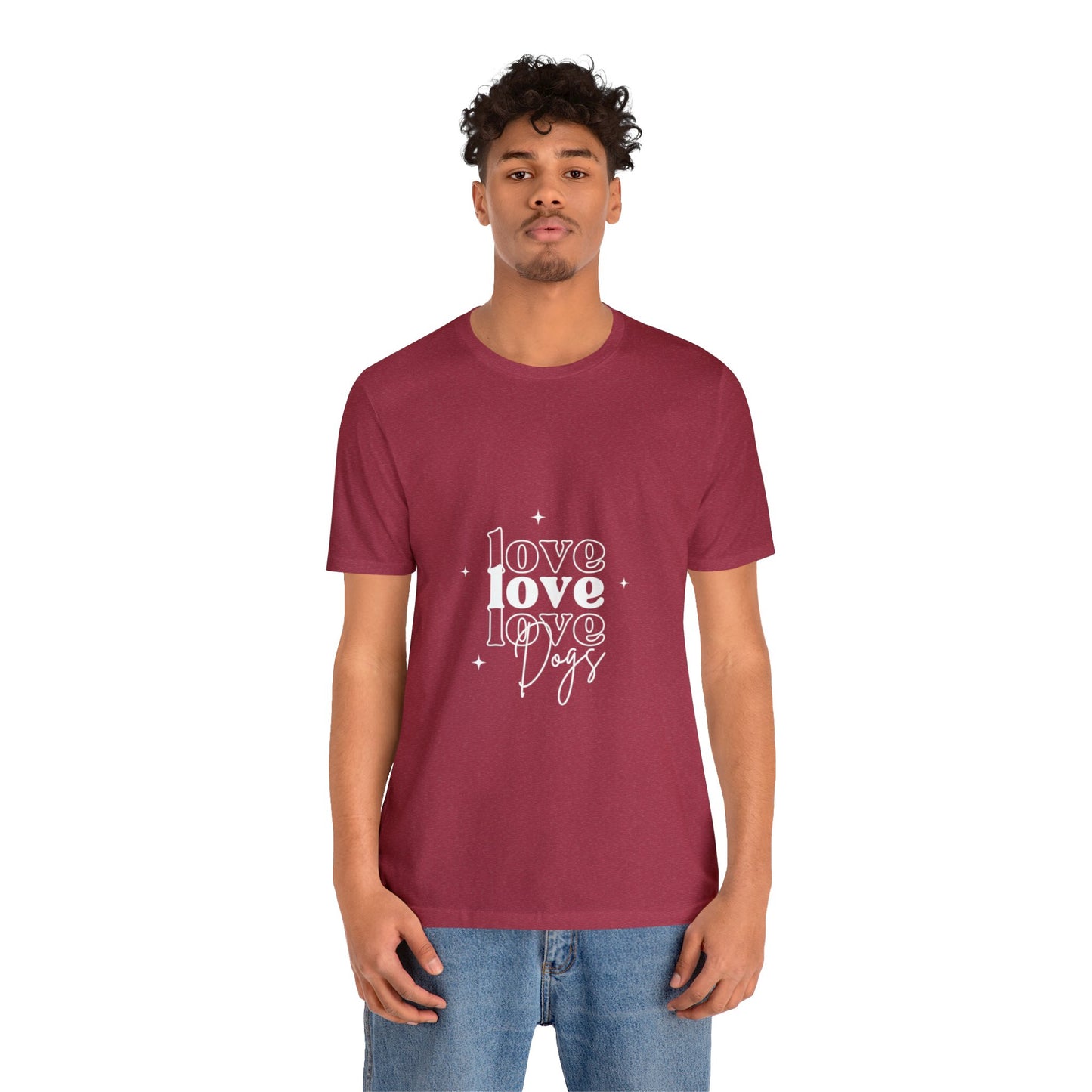 Love Love Love Dogs Unisex Jersey Short Sleeve Tee