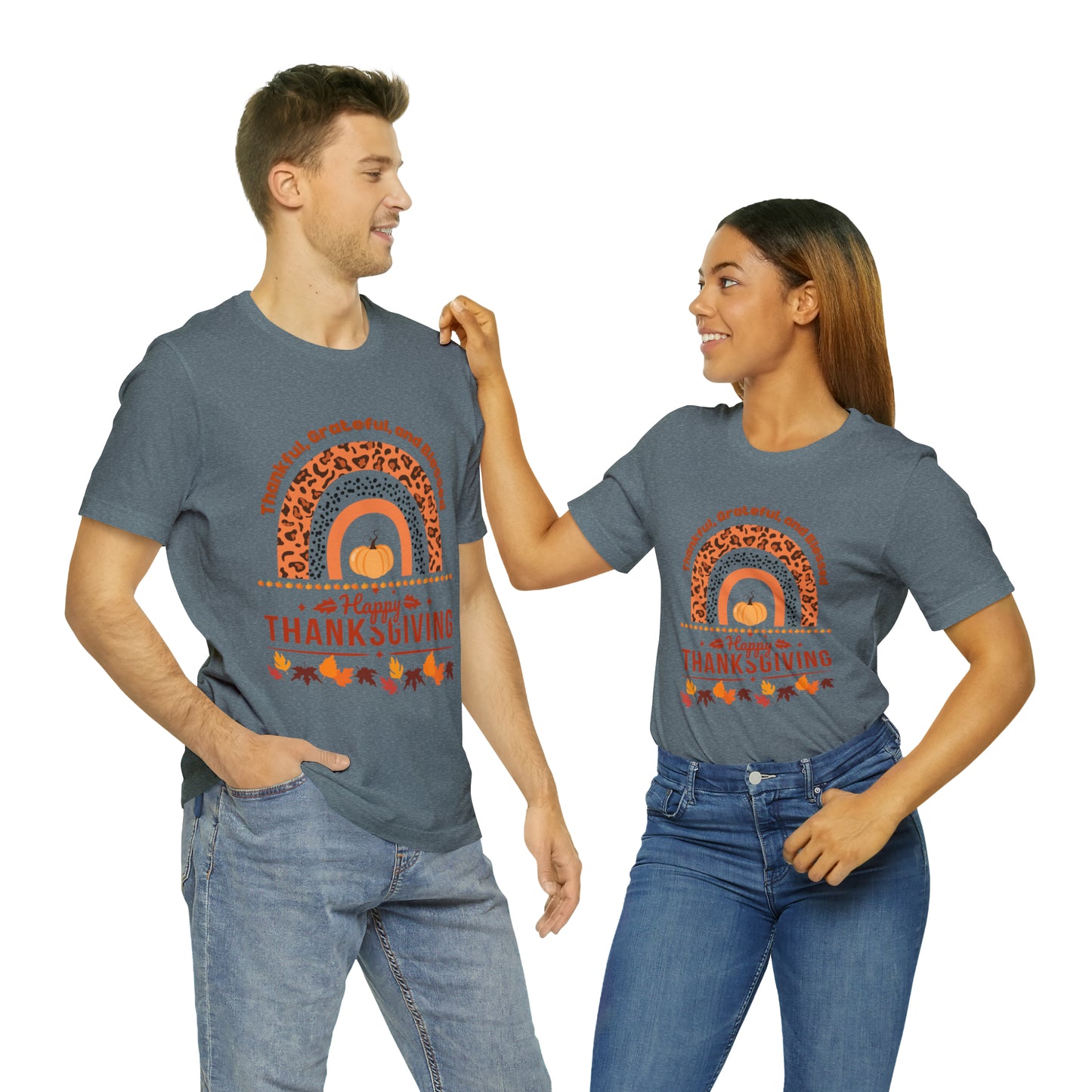 Happy Thanksgiving  Jersey Short Sleeve Tee