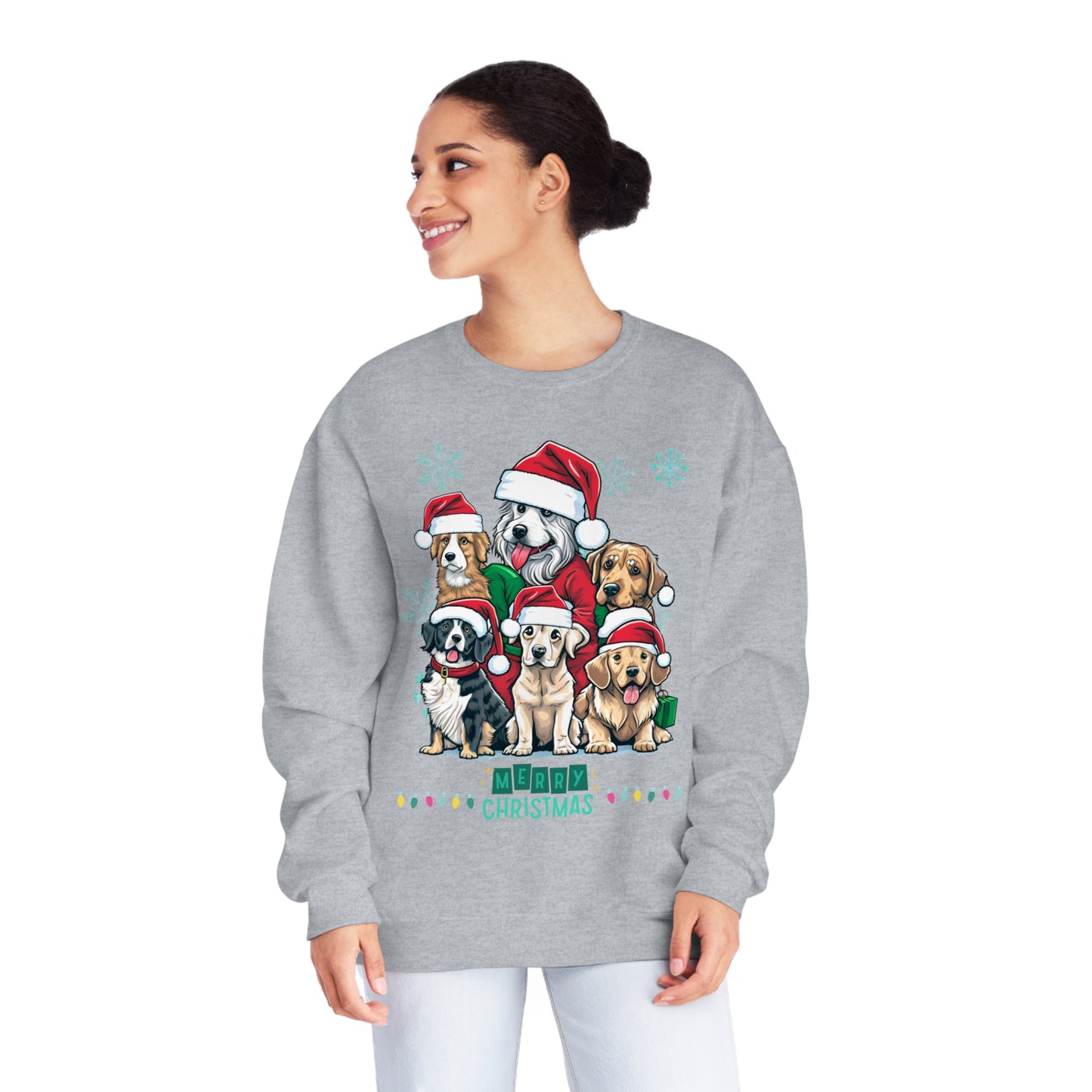 Merry Christmas Doggos NuBlend® Crewneck Sweatshirt