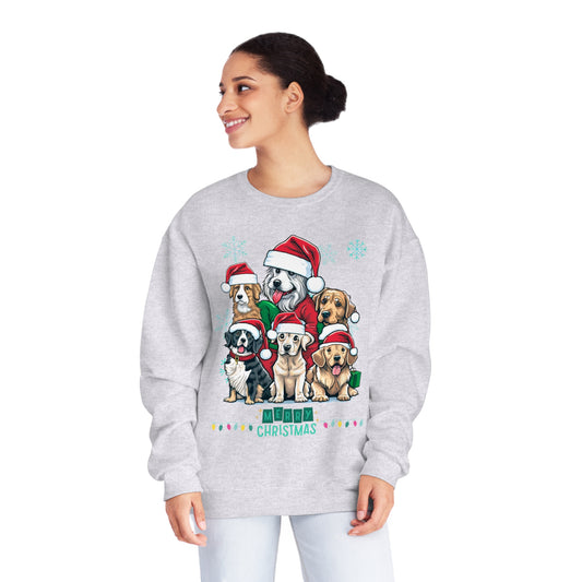 Merry Christmas Doggos NuBlend® Crewneck Sweatshirt