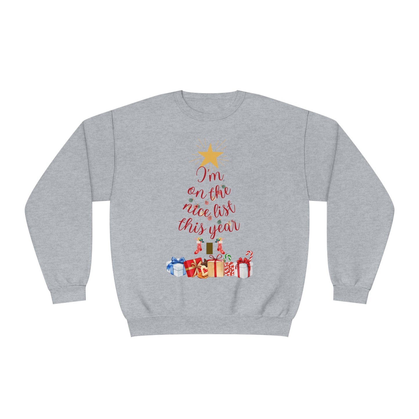 on the nice list NuBlend® Crewneck Sweatshirt