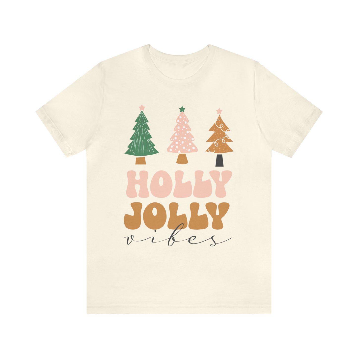 Holly Jolly Vibes Jersey Short Sleeve Tee