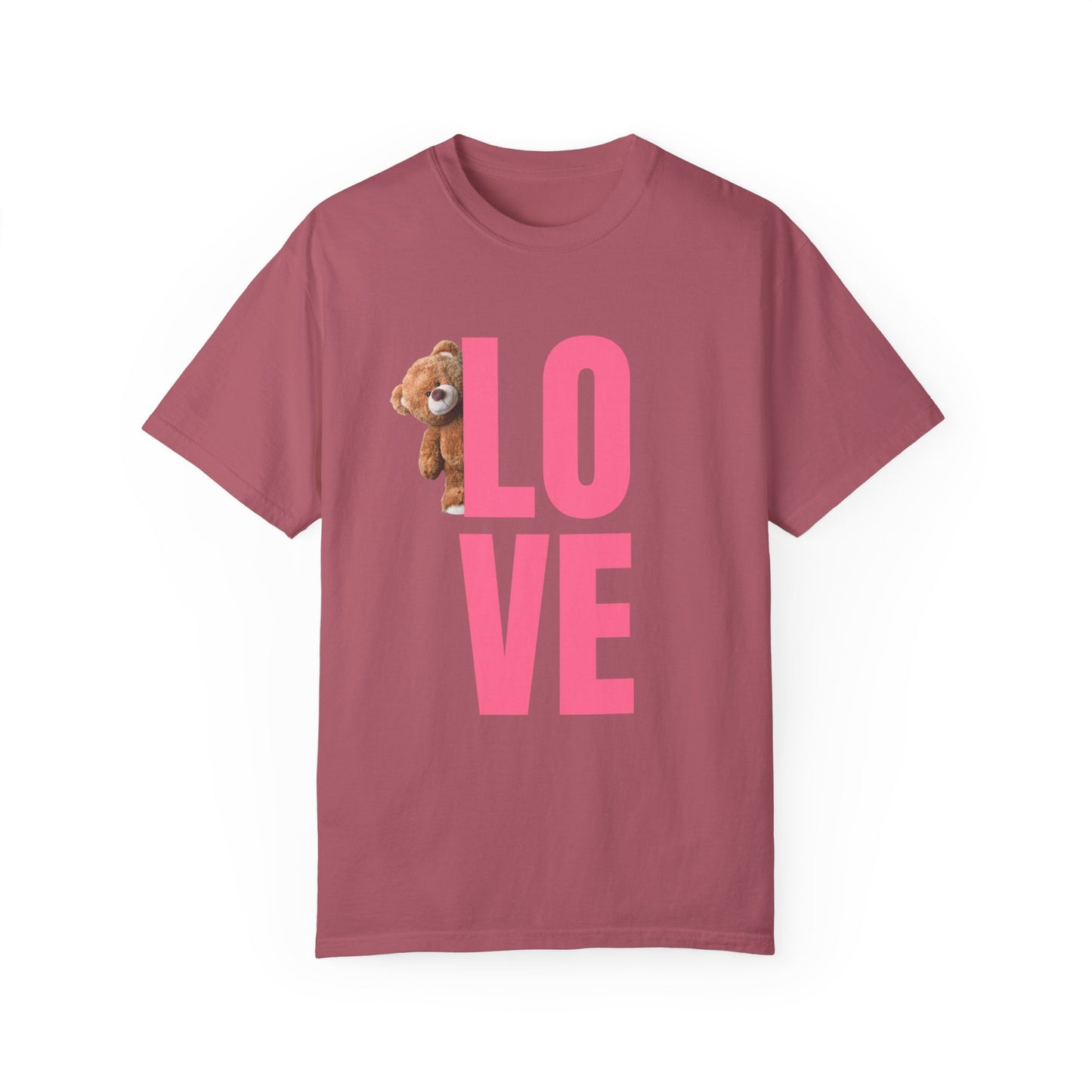 LOVE Bear Unisex Garment-Dyed T-shirt