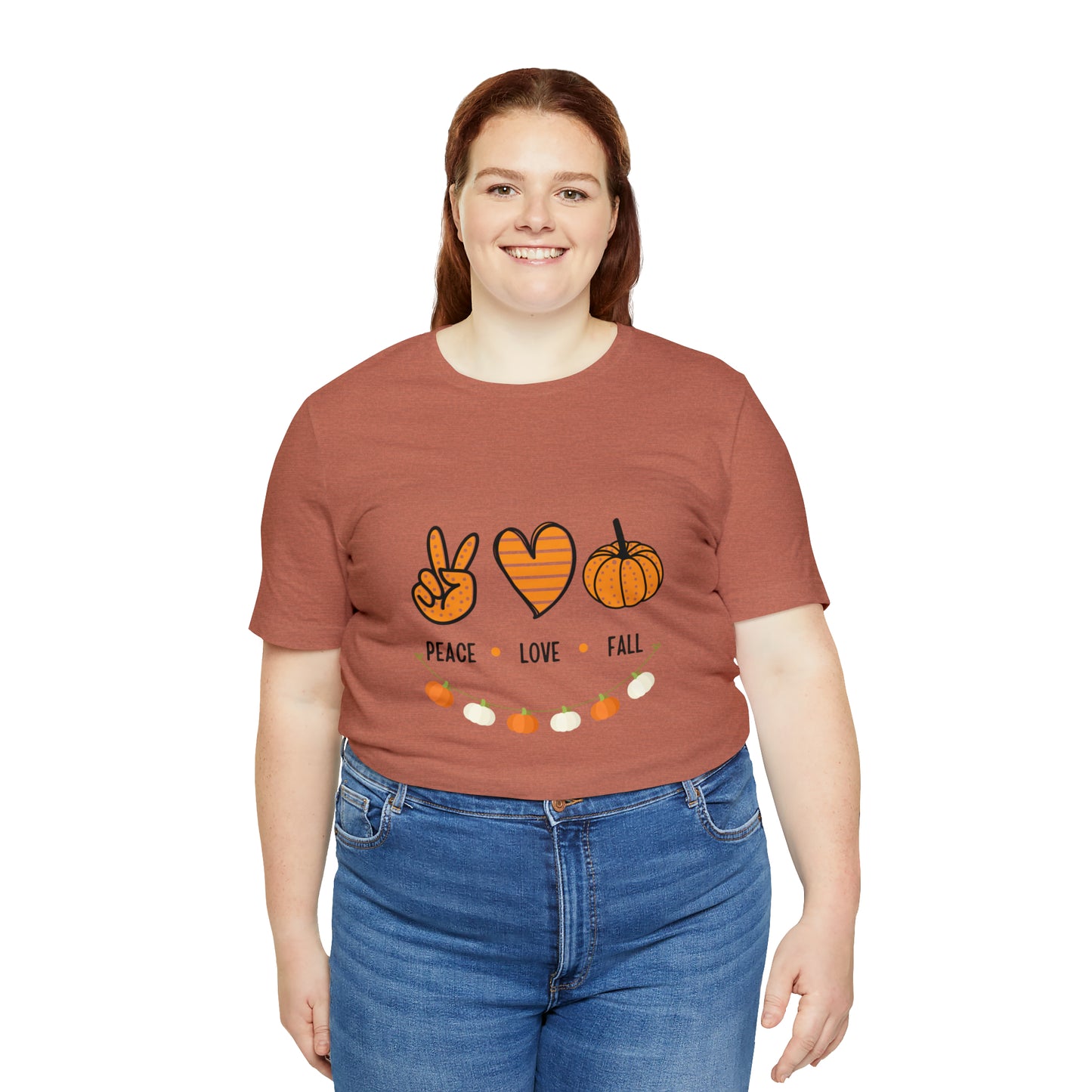 Peace Love Fall Jersey Short Sleeve Tee