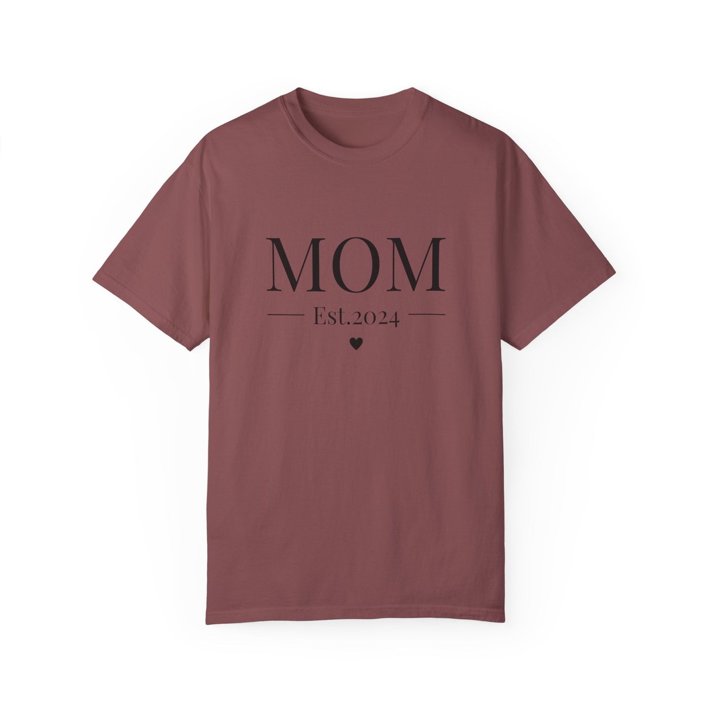 Mom est. 2024 Unisex Garment-Dyed T-shirt