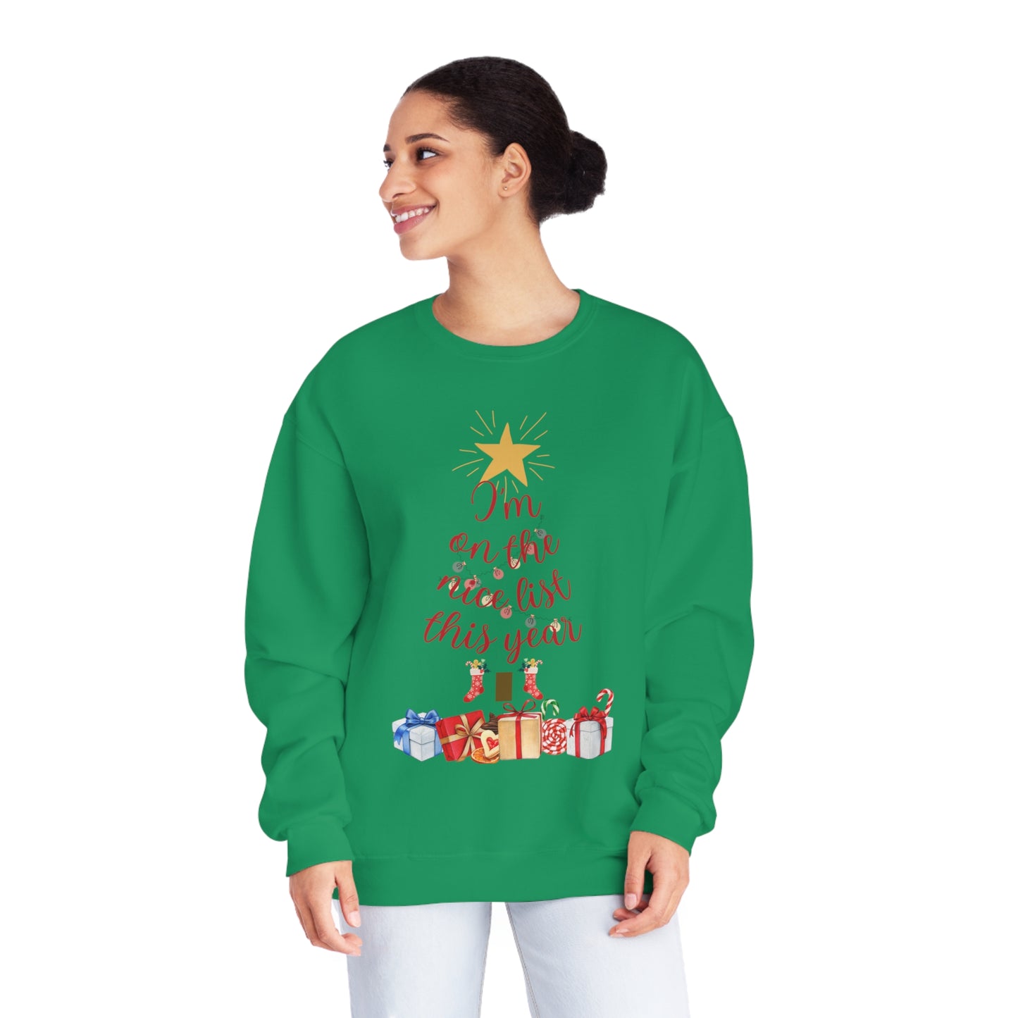 on the nice list NuBlend® Crewneck Sweatshirt