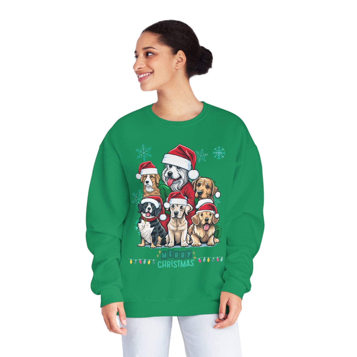 Merry Christmas Doggos NuBlend® Crewneck Sweatshirt