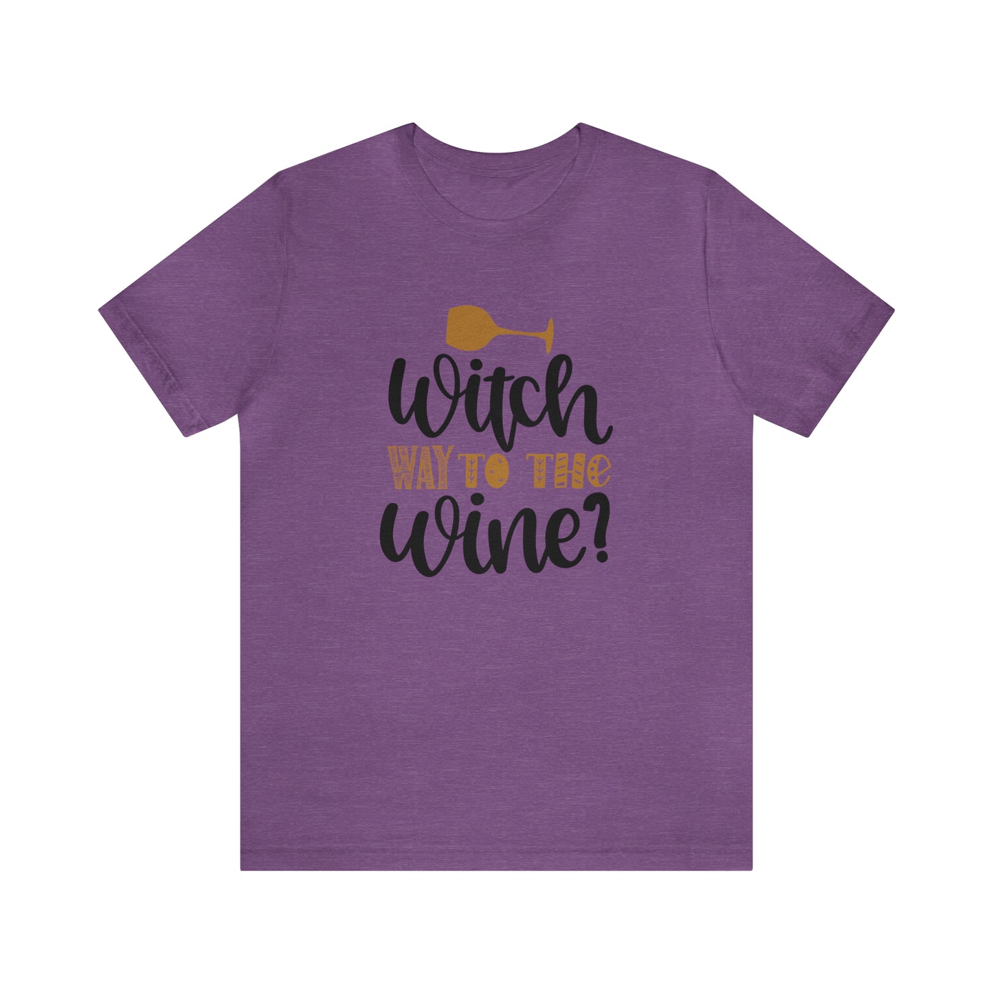 Witch way to the Wine Jersey Short Sleeve Tee