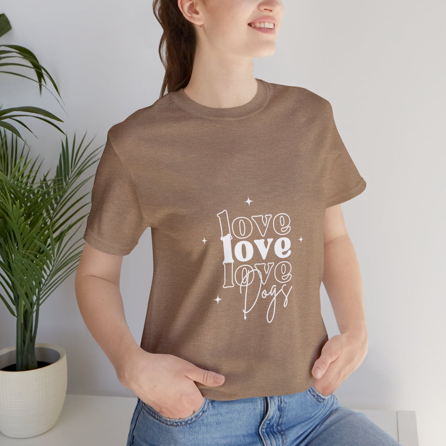 Love Love Love Dogs Unisex Jersey Short Sleeve Tee