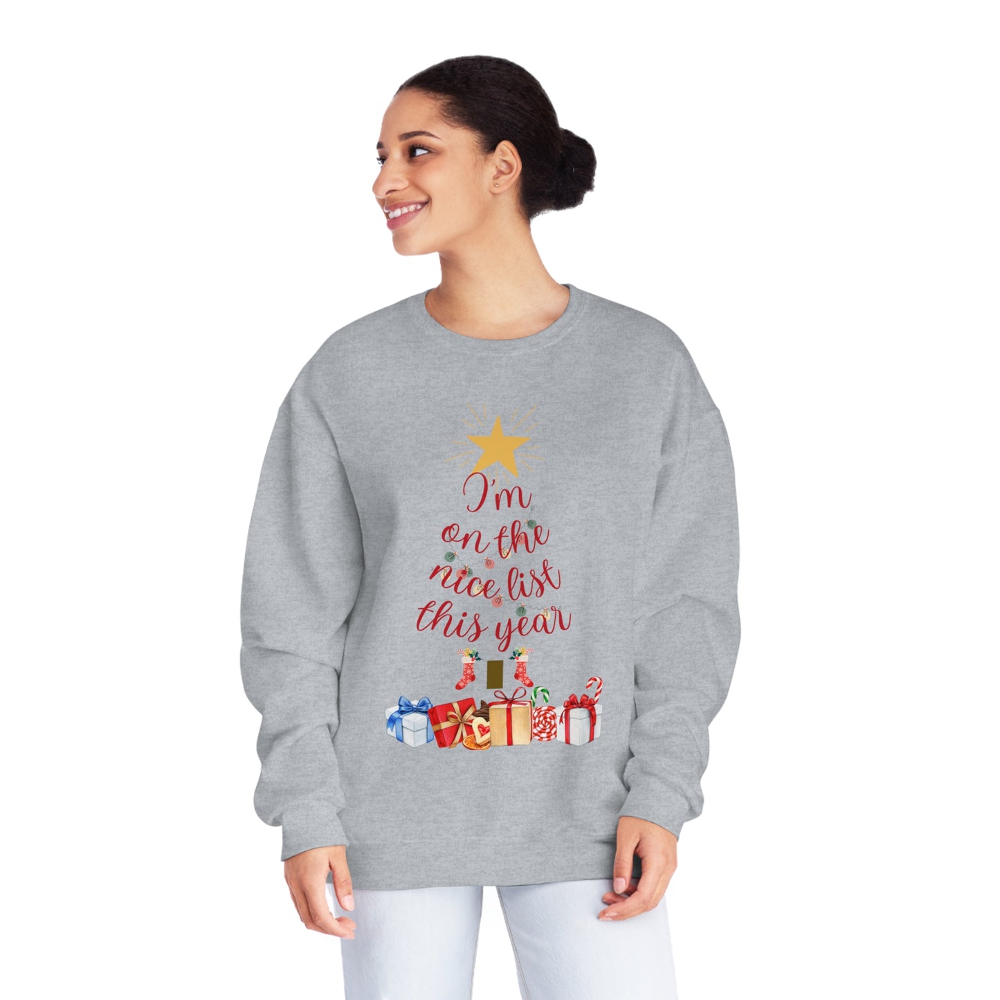 on the nice list NuBlend® Crewneck Sweatshirt