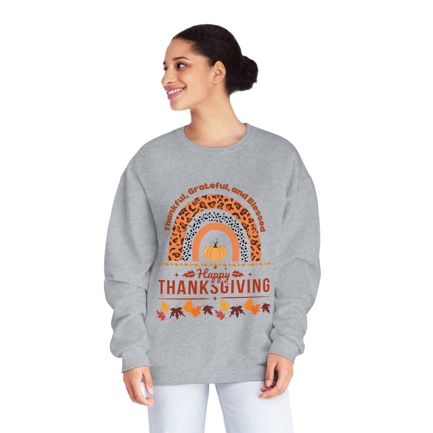 Happy Thanksgiving NuBlend® Crewneck Sweatshirt