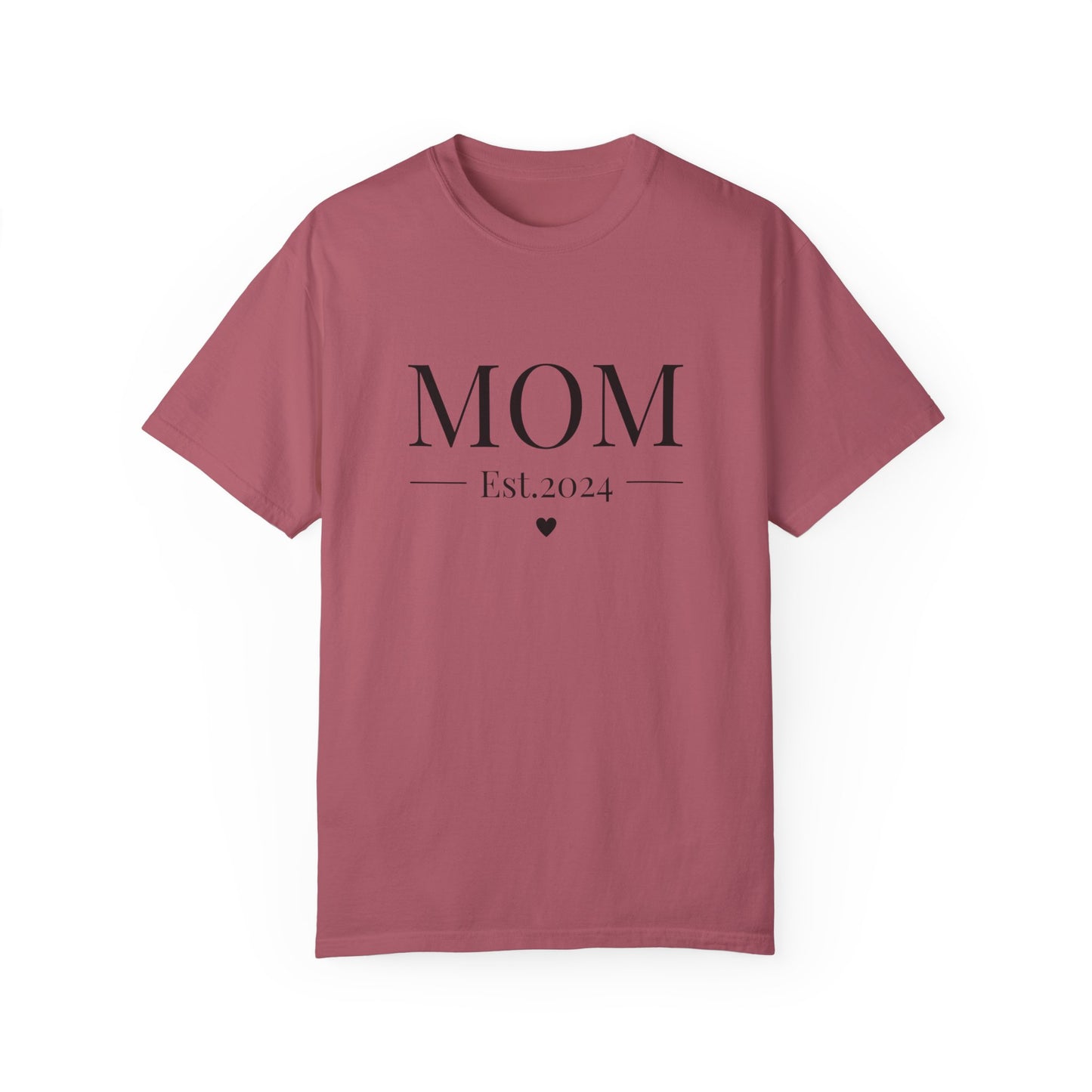 Mom est. 2024 Unisex Garment-Dyed T-shirt