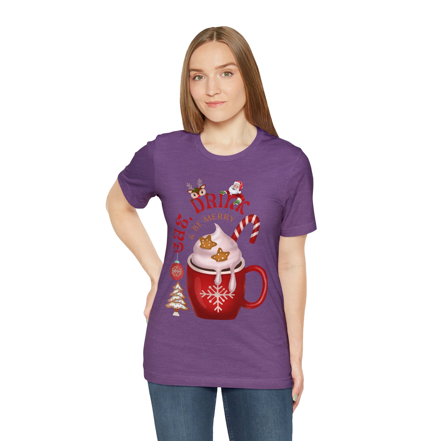 eat drink & be merry Jersey Short Sleeve Tee