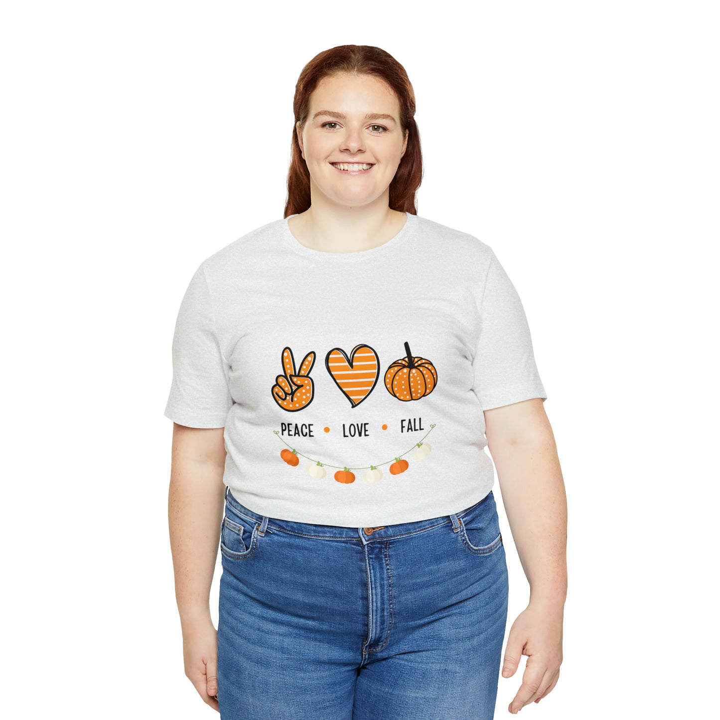 Peace Love Fall Jersey Short Sleeve Tee