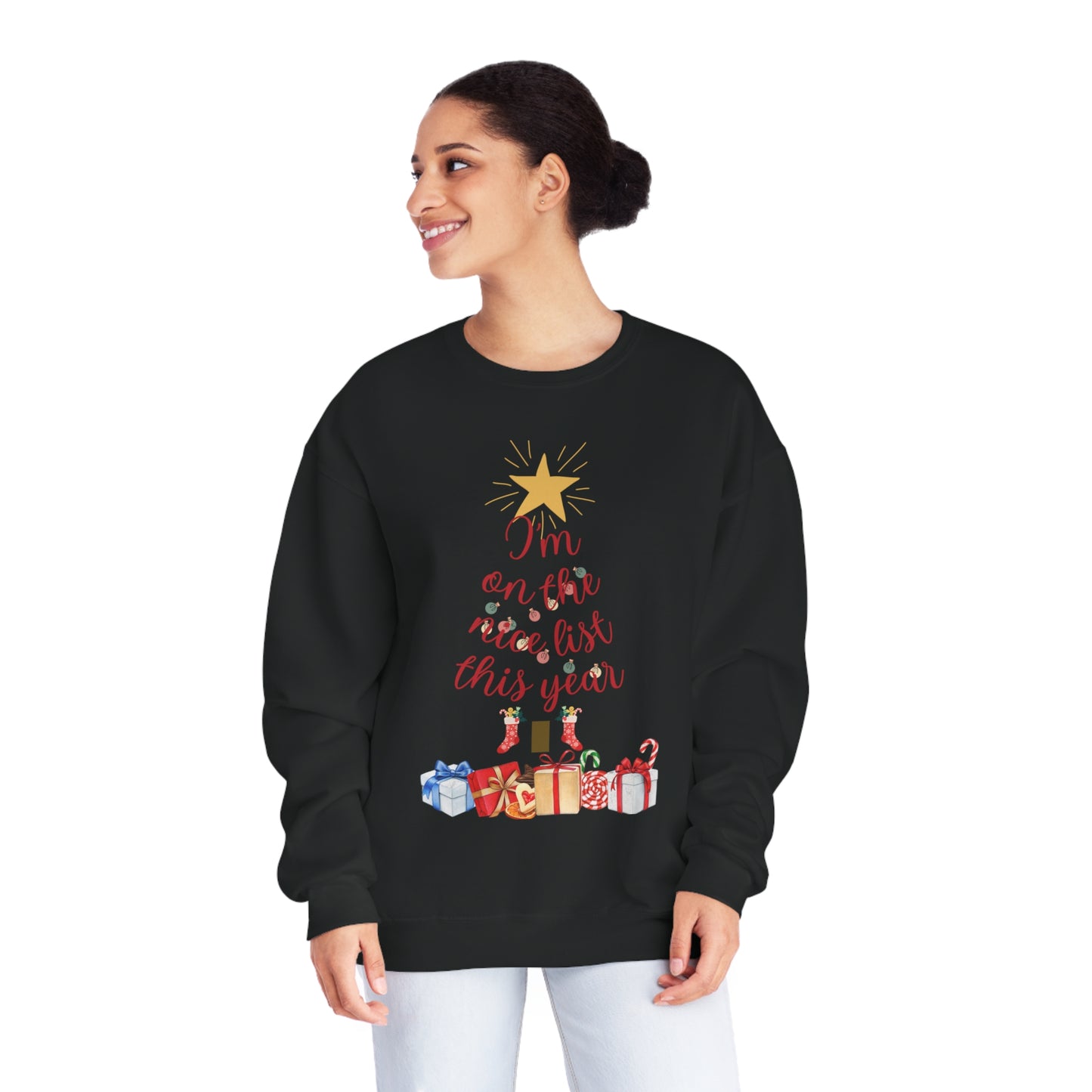 on the nice list NuBlend® Crewneck Sweatshirt