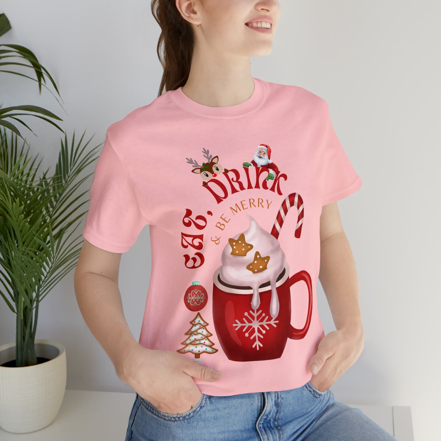 eat drink & be merry Jersey Short Sleeve Tee