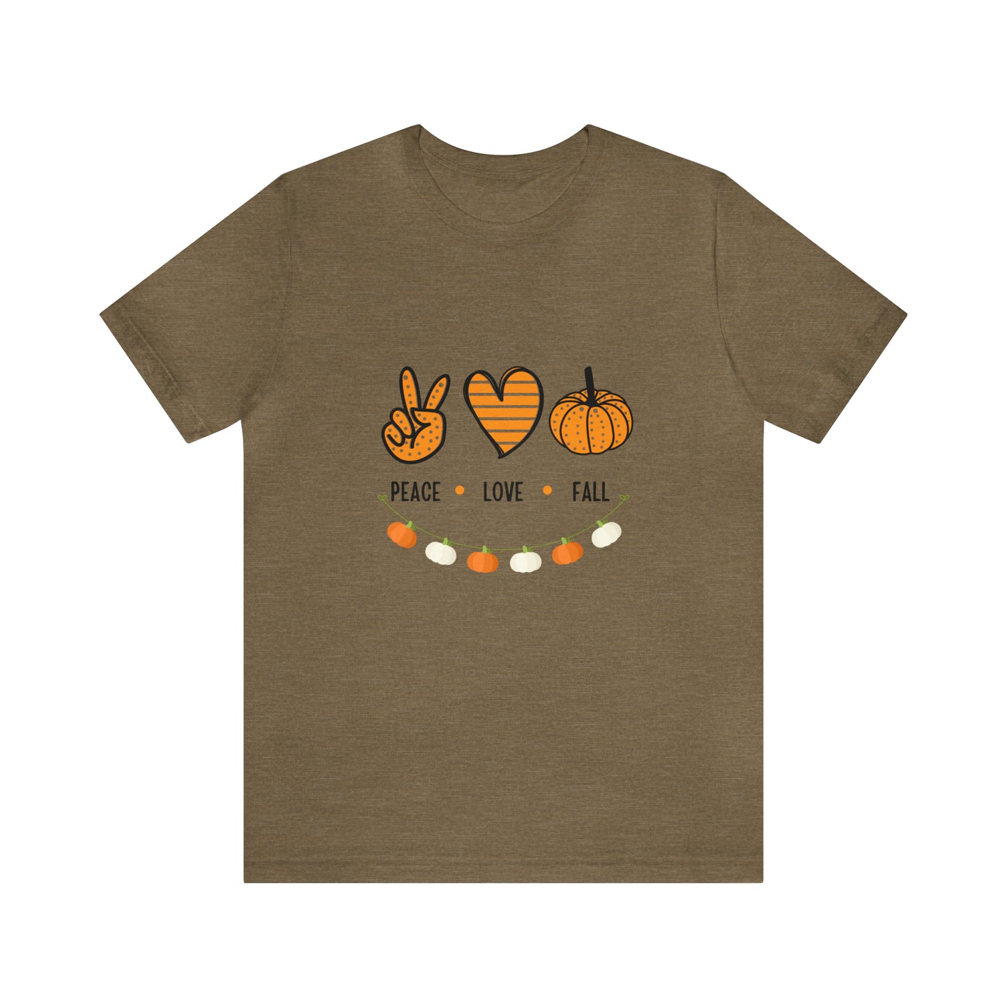 Peace Love Fall Jersey Short Sleeve Tee