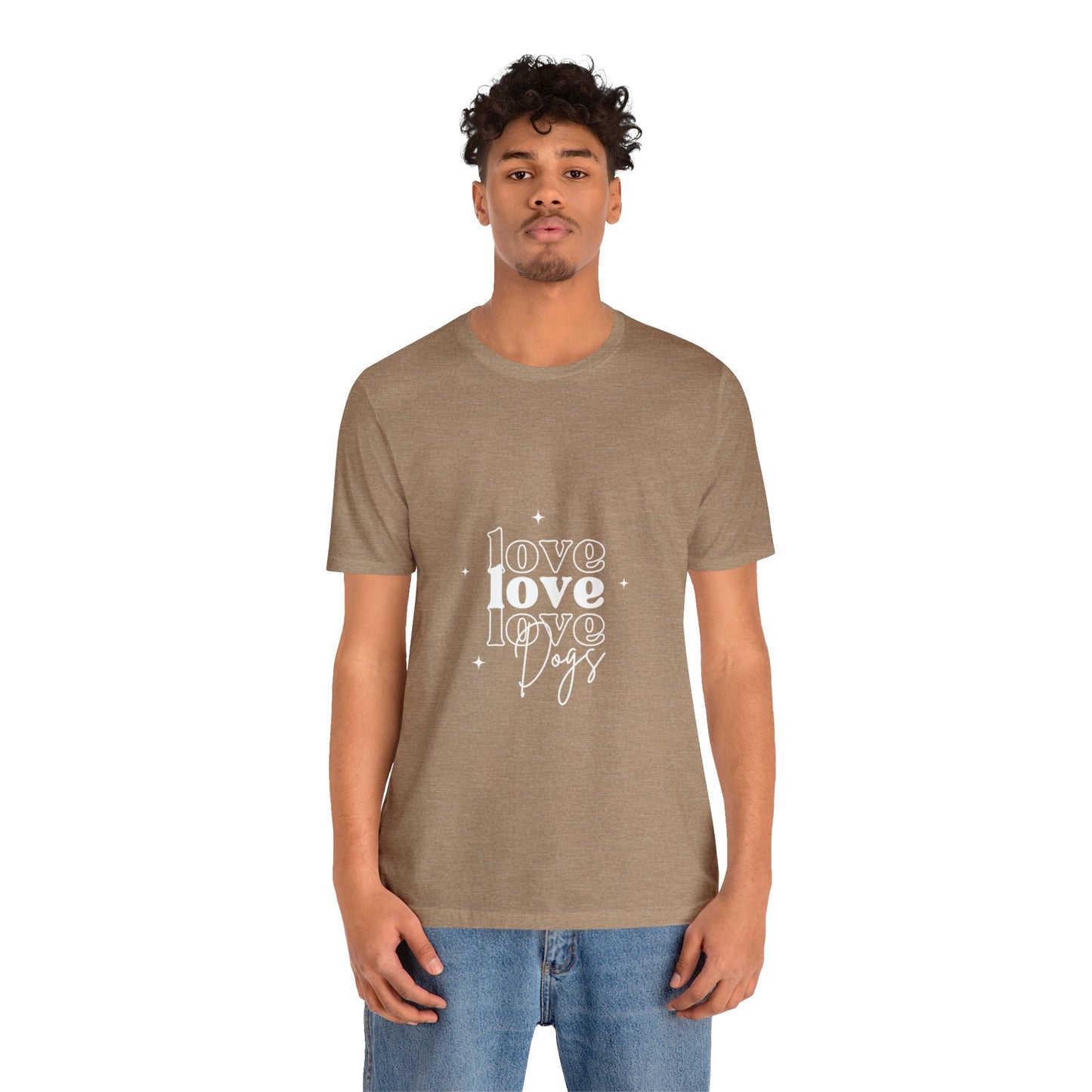 Love Love Love Dogs Unisex Jersey Short Sleeve Tee