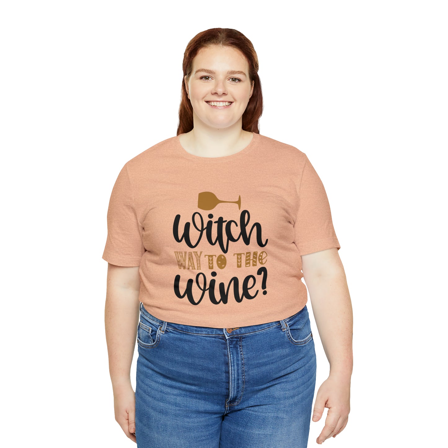 Witch way to the Wine Jersey Short Sleeve Tee