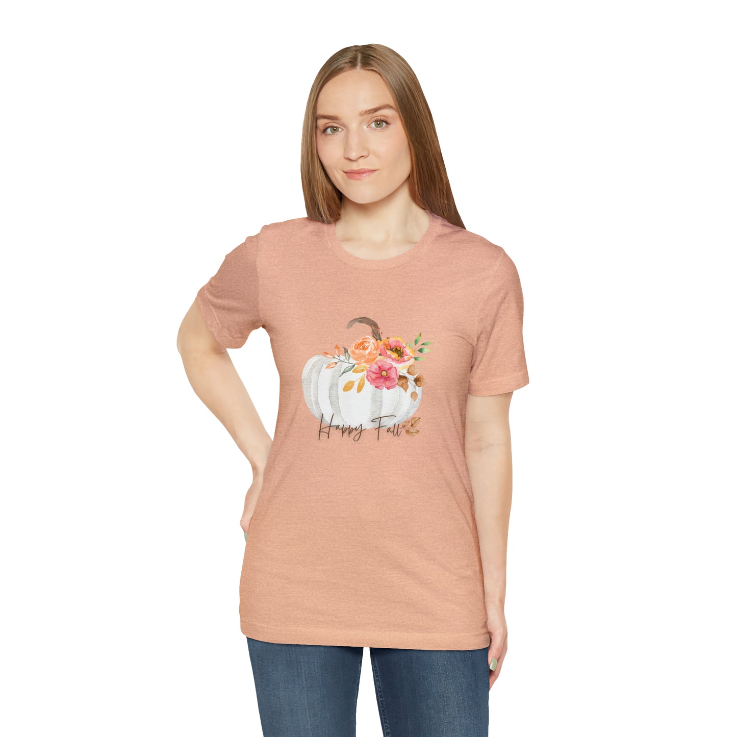 Happy Fall Pumpkin Jersey Short Sleeve Tee